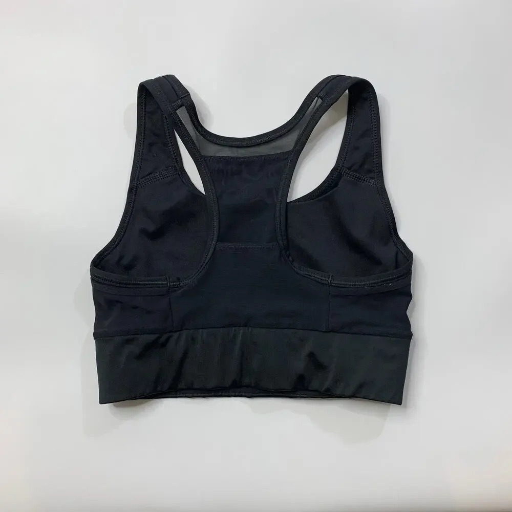 Nike Sports Bra Womens Extra Small Black‎ Dri Fit Classic Racerback Running Yoga